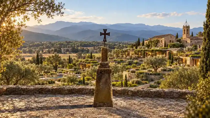Forested Vall de Linya landscape